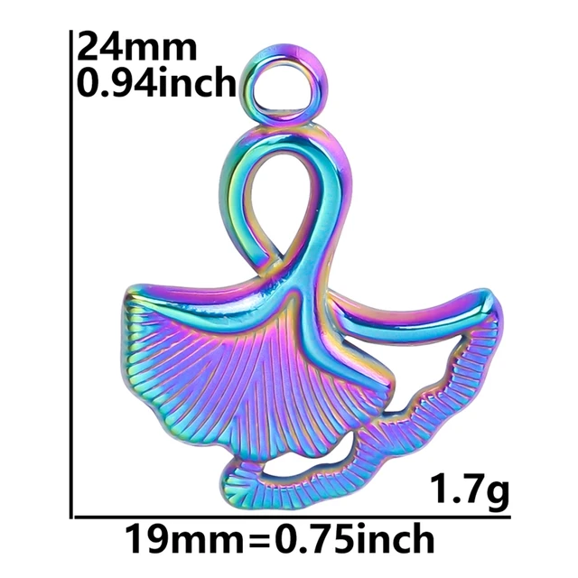 Stainless Steel Pendants Charm Nature Set 5pcs 62