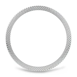 Rhombus Patterned Fashion Metal Bezel - Watch4 Classic 42mm (Silver Rhombus)