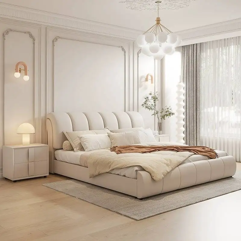 Adult Design Luxury Bed Frame Modern Headboard Storage Bedroom Bed Bases Frames Full Size House Cama De Casal Home Furniture