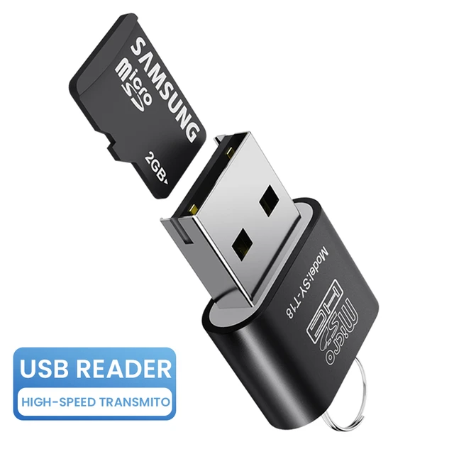 USB Micro SD/TF Card Reader USB 2.0 Mini Mobile Phone Memory Card Reader  High Speed USB Adapter For Laptop Accessories