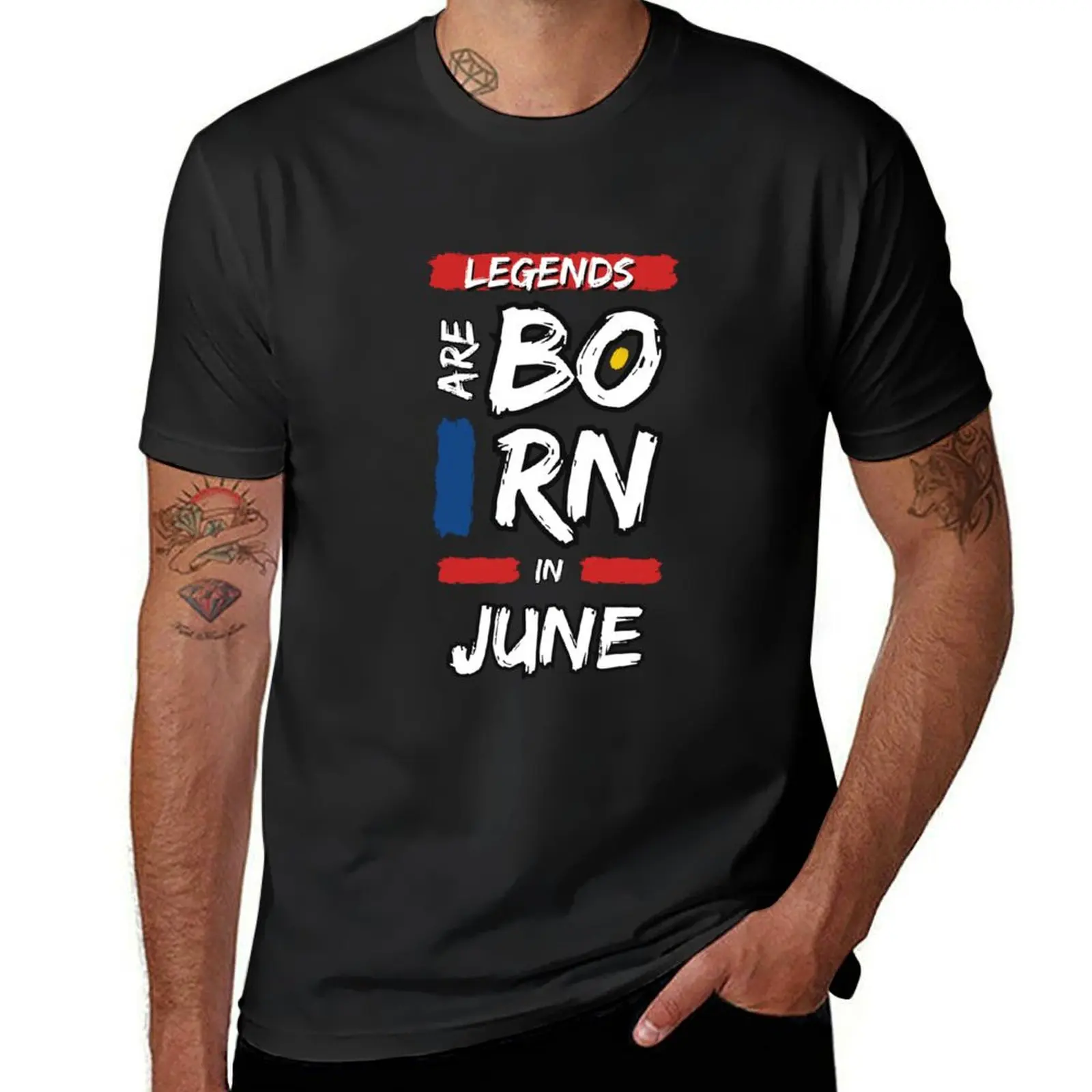 

June Legends T-shirt tops sports fans men graphic t shirts
