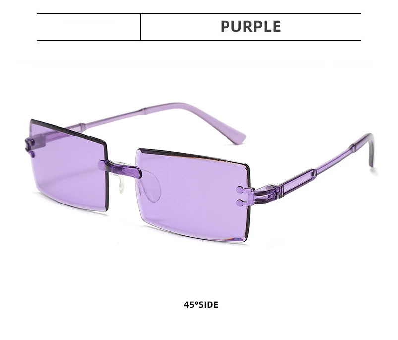 Fashio Vitage Suglasses Wome Rimless Frameless Rectagle Shades Gradiet Brad Summer Travelig Su Glasses for_voghion.com