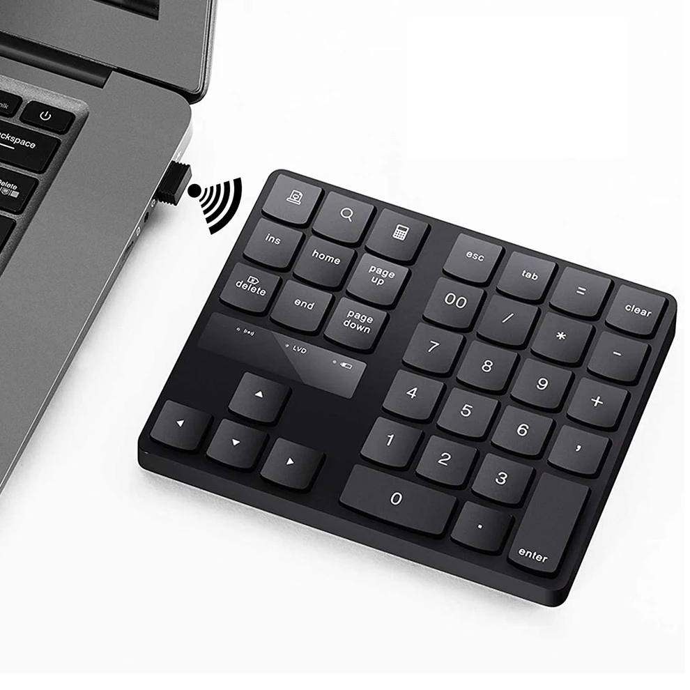 

Mofii Wireless Numeric keyboard Rechargeable 2.4G Number Pad with 35 Keys for Mac Android Windows PC Laptop