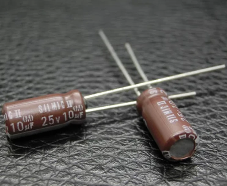 20pcs/lot Original Japanese ELNA Rfs SILMIC II 25v 10uF brown audiophile electrolytic capacitor 5*11mm