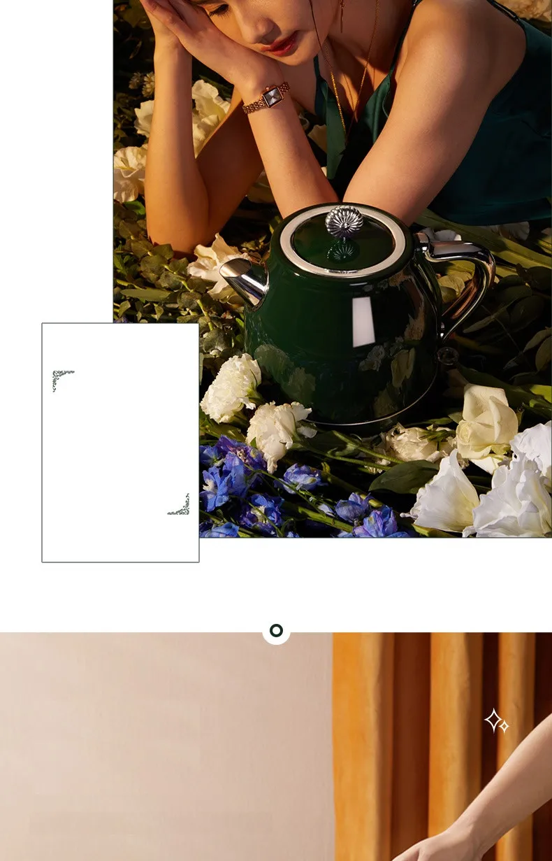 Description Picture 6 of item220V 1.5L Household Electric Kettle Water Boiling Cooking Pot Fast Heating Kettle With Stainless Steel Inner 3 Color Available