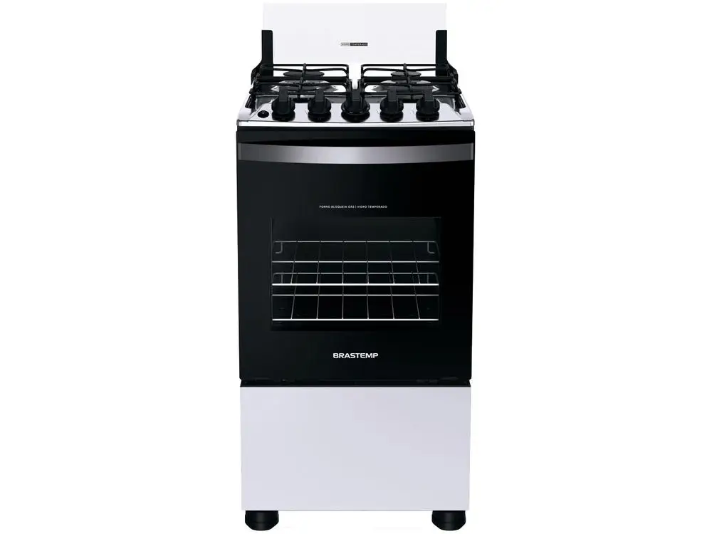 Brastemp 4-Burner White Stove BFO4NBB-Dual Voltage
