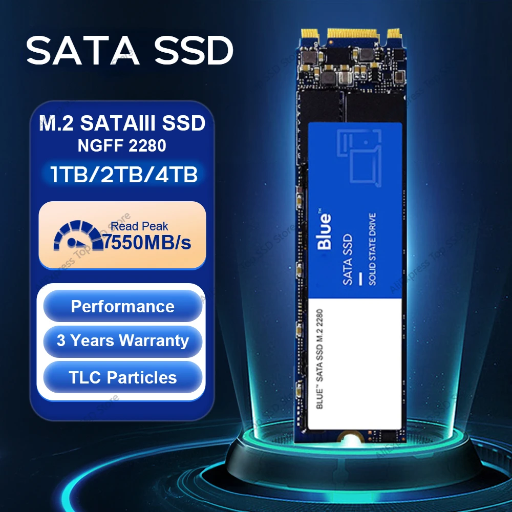 

Внутренний твердотельный накопитель M.2 2280 SATA SSD 256 ГБ 512 ГБ 1 ТБ 2 ТБ 4 ТБ 8 ТБ HDD M2 NGFF для ноутбука и настольного компьютера