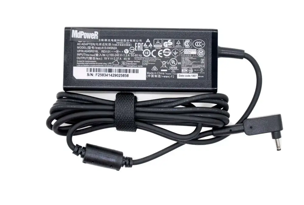 ACER 19V 2.37A 45W 3.0x1.0mm ADP-45FE F 노트북 전원 공급 장치 PA-1450-26 A13-045N2A용 45W 델타 AC 어댑터 충전기