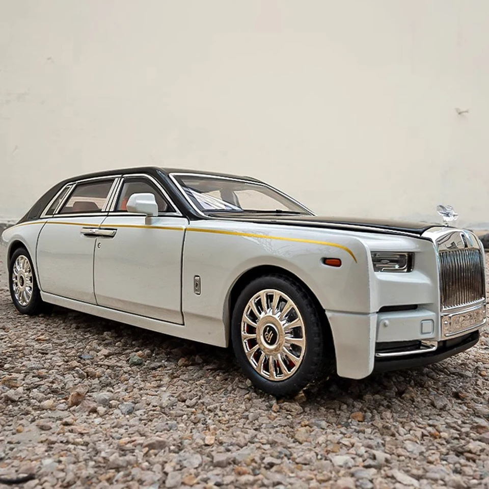 1:18 Rolls-Royce Phantom Model Car, Zinc Alloy Pull Back Toy