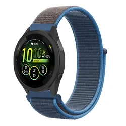 Nylon Loop Bracelet in 20mm & 22mm Sizes - Premium Strap - 22mm (Sea wave blue)