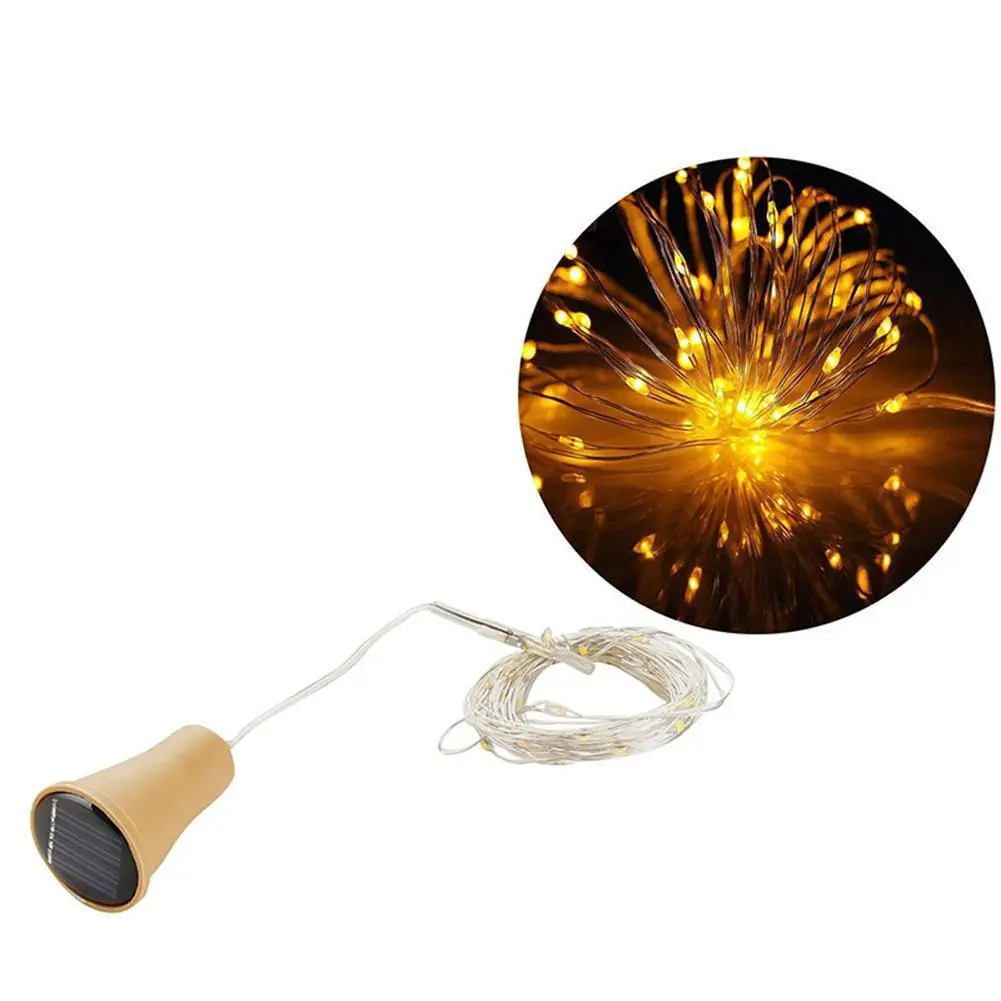 

Wine Bottle Light 20LED Waterproof Cork Solar Lights Solar Wine Bottle Lights For Holiday Christmas Party Wedding Decor