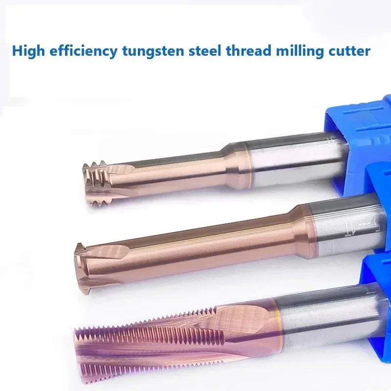 CNC Carbide Single Tooth Thread Milling cutter for steel M1.2-M12