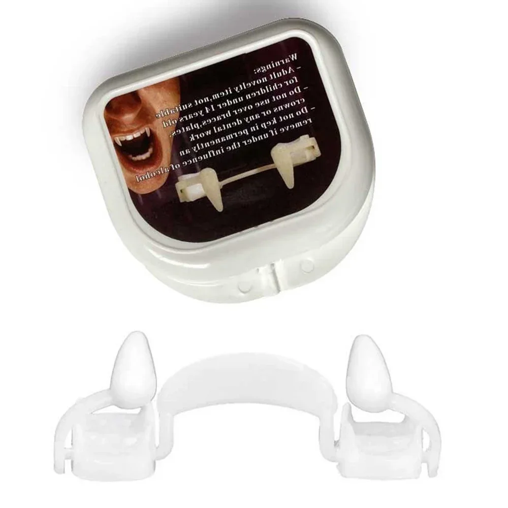 Colmillos De Vampiro Retráctiles Para Halloween - Reutilizables, Fáciles De Controlar Con La Lengua, Perfectos Para Disfraces Y Fiestas