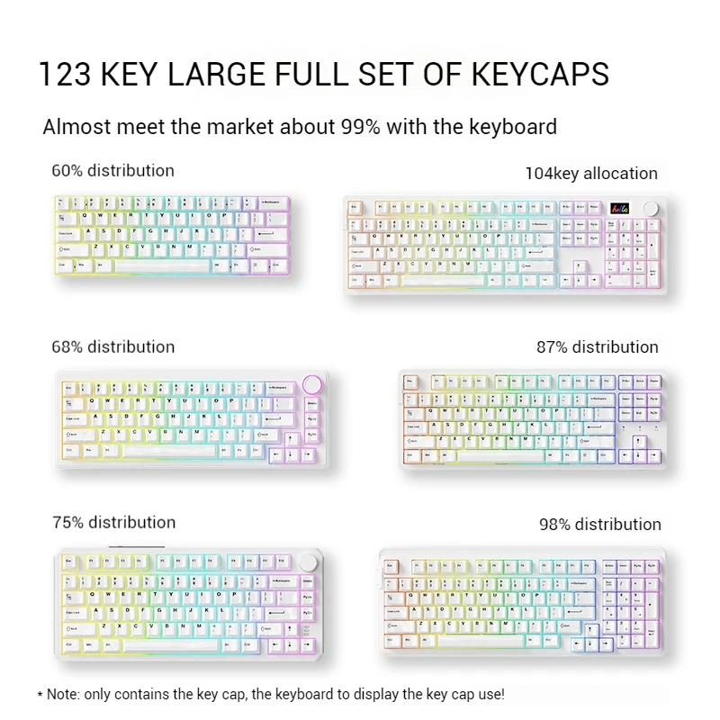 Dareu セラミックキーキャップ 123 キー滑らかな表面チェリー Hifi