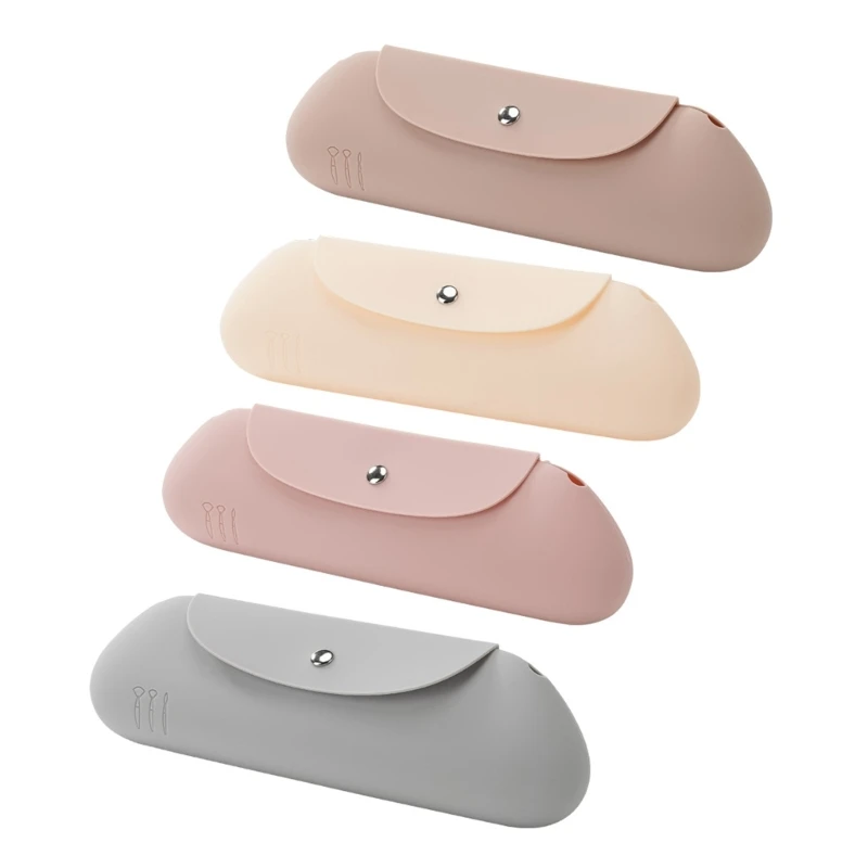 

Makeup Tools Buckle Closure Makeup Brush Case for Daily Use Portable