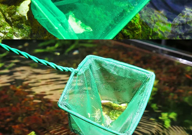 Long Handle Square Aquarium Fishing Net Landing Net for Fish Floating Objects Crab Nets Fishing Rod Dryer Hand Nets 3