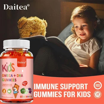 Children's Gummies - Nourish The Brain, Improve Concentration, Support Brain, Joints, Heart, Eyes and Immune System Supplement 1