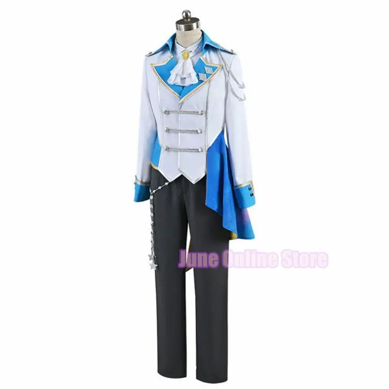 Sekai Project's Colorful Stage! Tenma Tsukasa Cosplay Costume Uniform Suit Stage Wig 30cm