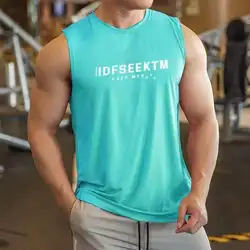Men Tank Tops Sleeveless Shirts Muscle Vest Mesh Breathable Basketball Fitness Gym Wear Men Workout Clothes for Men