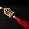 Handicraft Tibetan Car Pendant Silk Keychain Retro Statue Car Keyring Creative Men Women Trinket Gift Home Decoration Pendant 5