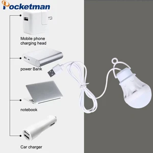 USB Bulb Portable Lantern Camp Light 7W Power Outdoor Camping Multi Tool 5V LED for Tent Camping Gear Hiking Fishing USB Lamp
