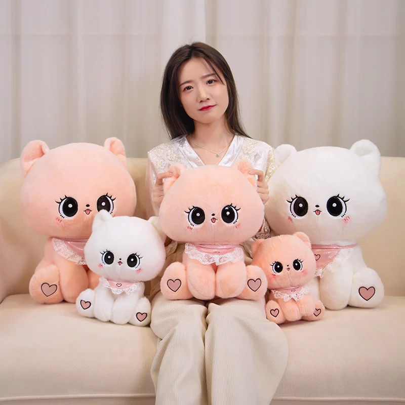 

1 шт. 30/35/45 см милый кот, плюшевая игрушка для детей, спящий плач, успокаивающие игрушки, кавайное украшение комнаты для друзей