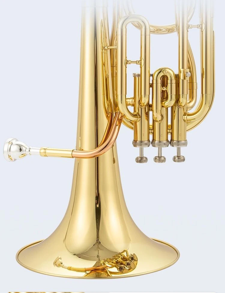 Japan original Brass gold-plated Euphonium B-flat tenor professional-grade tone 3/4 key performance solo instrument trumpet horn