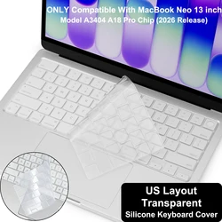Premium Ultra Thin Keyboard Protector - Keyboard Cover Skin for 13 - inch Laptops, US/EU Layout (Clear US Layout)