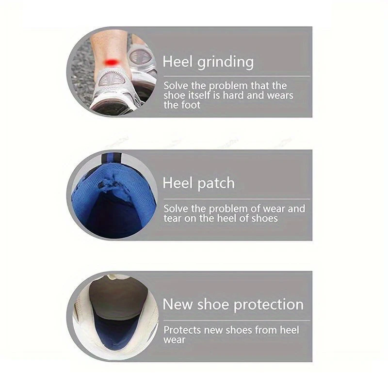 shoe heel repair sticker self-adhesive shoe heel wear hole repair inner lining anti-abrasion sticker