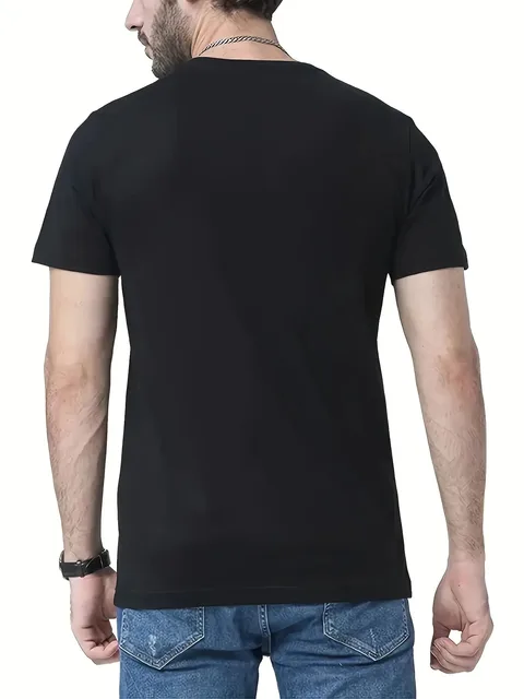 T-shirt Masculina de Verão 100% Algodão
