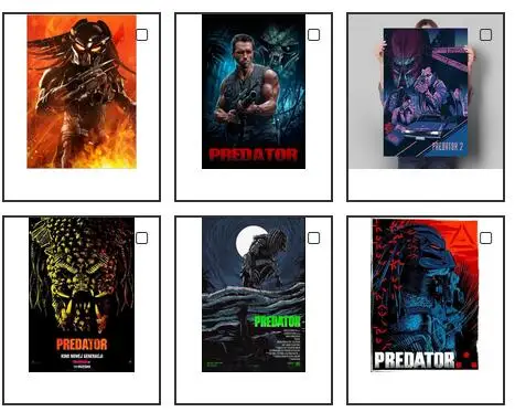 Popolare Film Horror Classico Alien Vs. Predator Poster Dipinti Su Tela E Stampe Di Arte Della Parete Del Soggiorno Per La Decorazione Domestica Moder