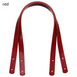 Detachable PU Leather Handbag Strap Set - Luxury DIY Bag Accessories (Red)