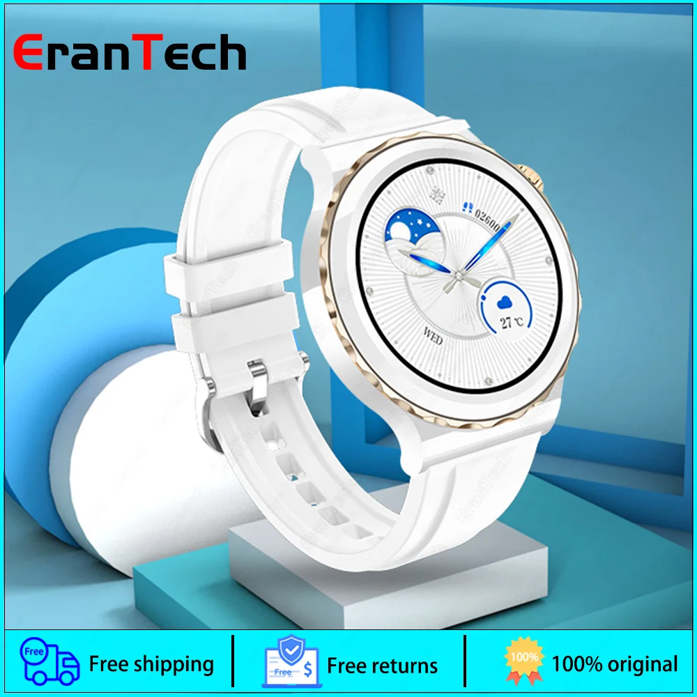 

Женские Роскошные Смарт-часы 1,32 дюйма, Модные Смарт-часы Smartwrist Android с Bluetooth, пульсометром и функцией звонка, спортивные Смарт-часы