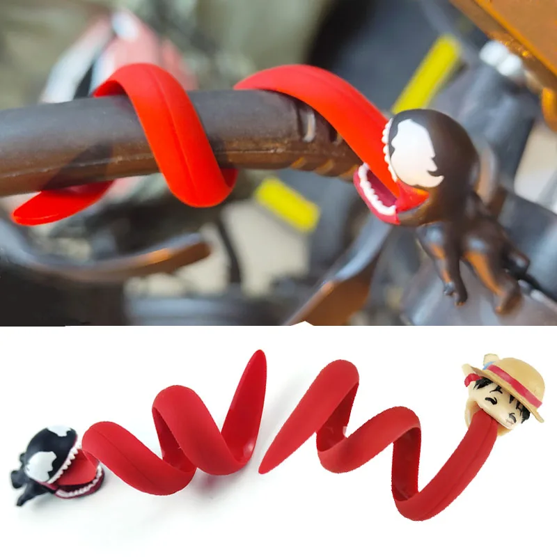 Funny Alien Parasitic Monster USB Cable Wire Data Line Holder Car Motorcycle Accessories Cable Car Toy Decoration cable organizer
