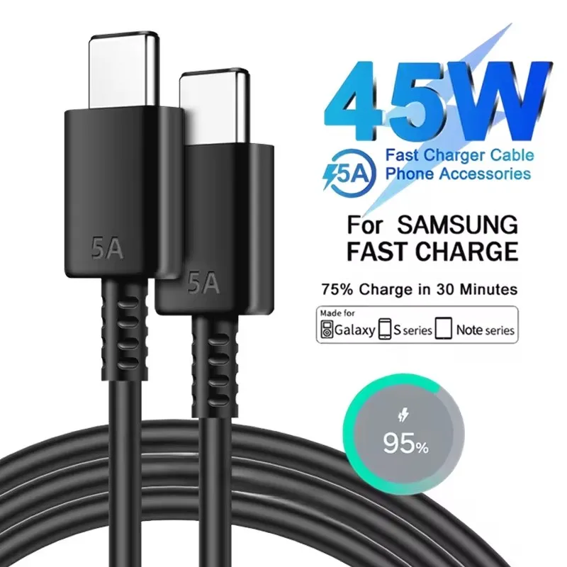 Super Fast Charge 5A 45W Type C to Type C Cable
