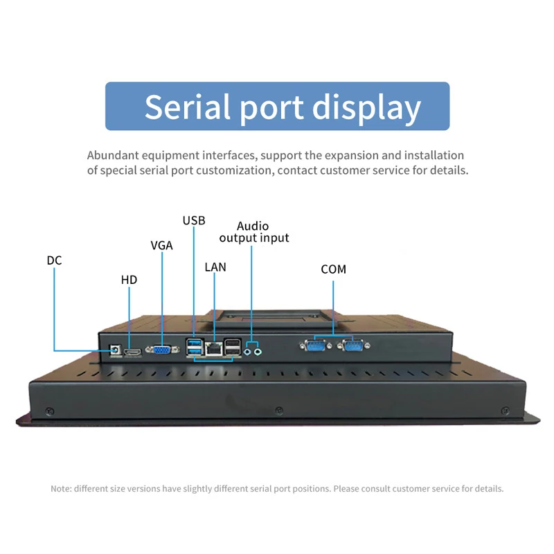 10.1 13.3 15.6 18.5 21.5 Inch Industrial Computer All in One PC Panel with Capacitive Touch Screen Built-in WiFi for Win10 Pro - immagine 5