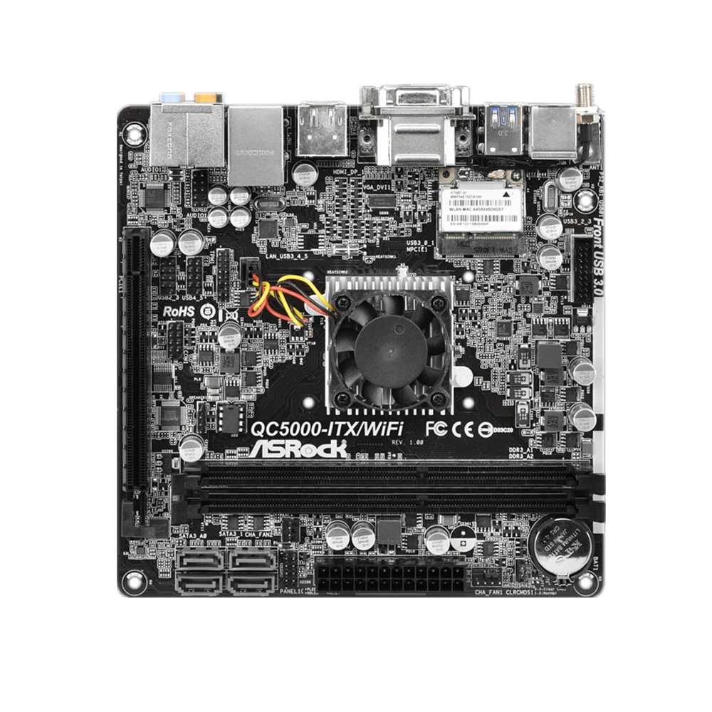 

ASRock QC5000-ITX/WiFi Motherboard AMD FT3 Kabini A4-5000 Quad Core APU DDR3 16GB USB3.1 Mini-ITX Integrated AMD Radeon HD 8330