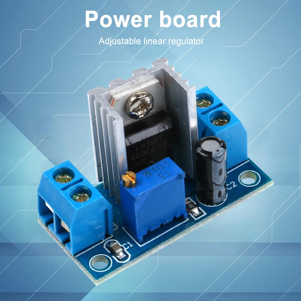 Adjustable Voltage Regulator Power Supply Buck Step Down Linear Regulator Input 4.5V-40V Voltage Stabilizer for MP3 MP4 PSP