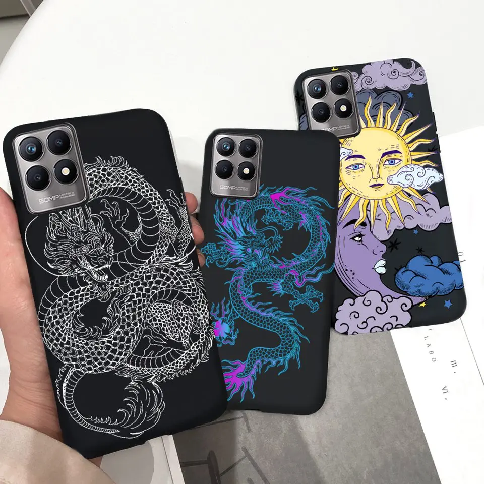 Dragon For Realme Narzo 50 Custodia Custodia In Silicone Liquido Per Realme Narzo 50A 50I 30A Cover Per Realme Narzo50 Narzo 30A 50A Paraurti