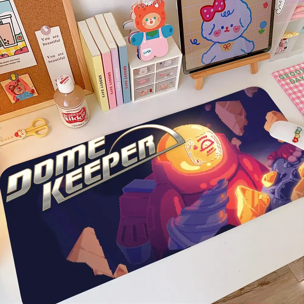 

Indie_tower_defense_game_Dome_Keeper Mouse Pad Large keyboard Size Office Desk Protector Mat PU Leather Waterproof Mouse pc gami