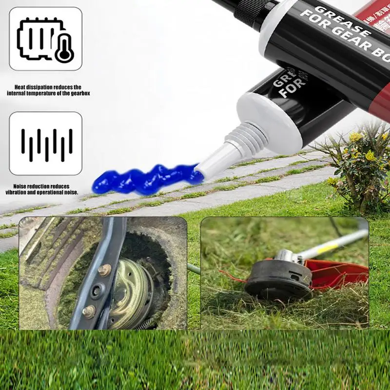 Lawn Mower Grease Gear Grease Multi-Function Lubricant Long-Lasting Refueling Nozzle Thread Design For Hedge Trimmers Tea