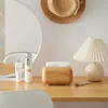 Tissue Box Table Napkin Rings Tissue Case Paper Box Container Bamboo Cover Solid Wood Storage Box Home Room Shelf Organizer 4