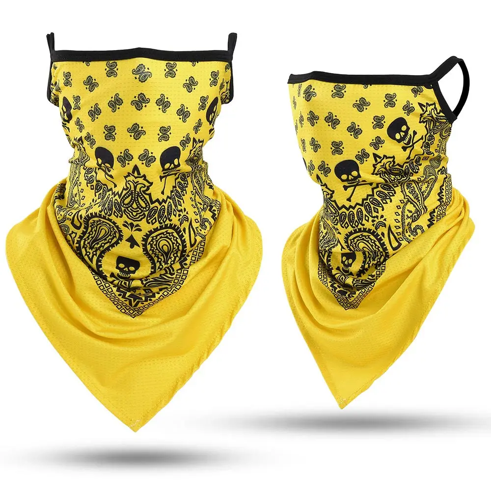 male scarf 3D Headband Skull Neck Gaiter Tube Scarves Hanging Ear Cover Scarf Breathable Windproof Sun Face Guard Bandana Women Quick Dry mens cotton scarf Scarves