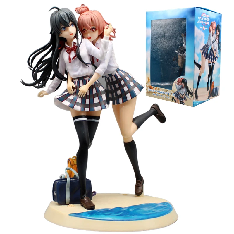 

23cm Anime Yukinoshita Yukino Yahari Ore No Seishun Love Comedy Wa Machigatteiru Kan Yuigahama Yui Action Figures PVC Model Toys