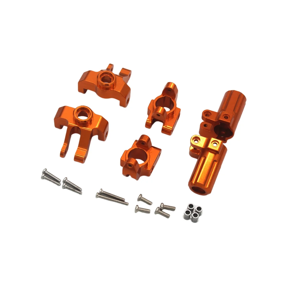 

Metal Steering Cup C-Hub Carriers Rear Hub Carrier for 1/12 MN128 MN86S G500 Crawler Off Road Truck,Orange