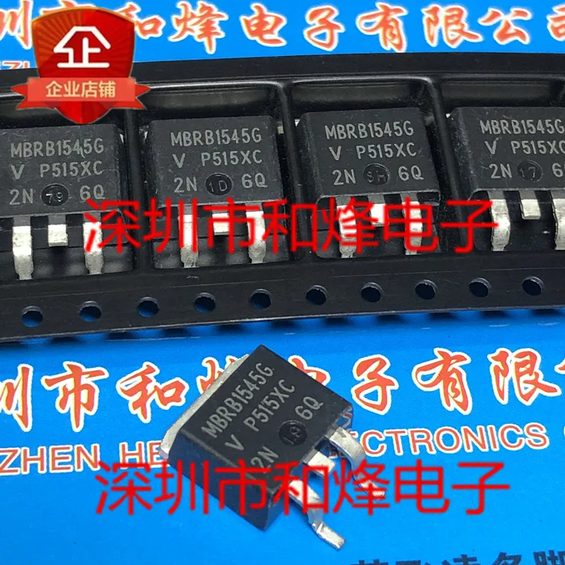 

5PCS-10PCS MBRB1545G TO-263 45V 15A NEW AND ORIGINAL ON STOCK