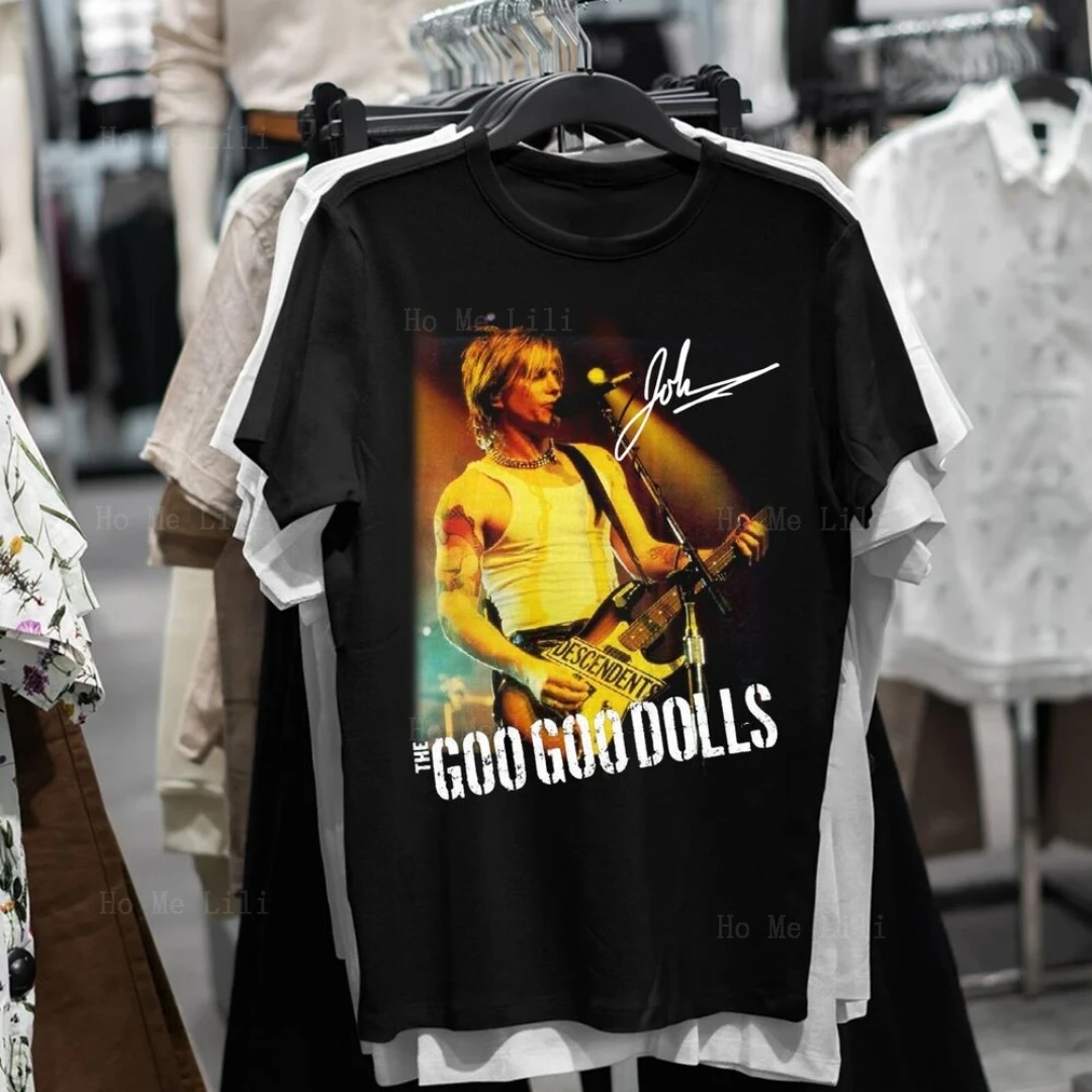 Tshirt Oversize Rare John Rzeznik Goo Goo Dolls Regalo Per I Fan Camicia Nera S-6Xl
