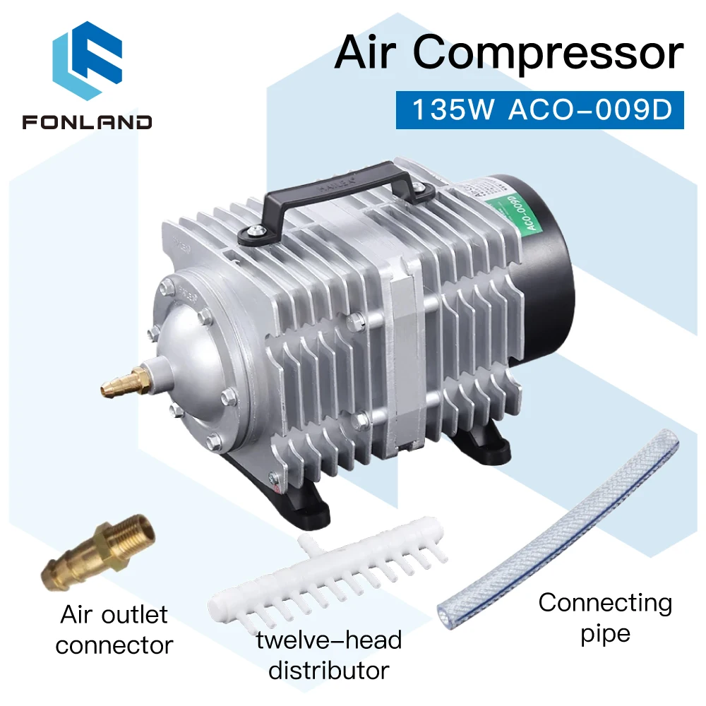 fonland-135w-aco-009d-air-compressor-electrical-magnetic-air-pump-for-co2-laser-engraving-cutting-machine