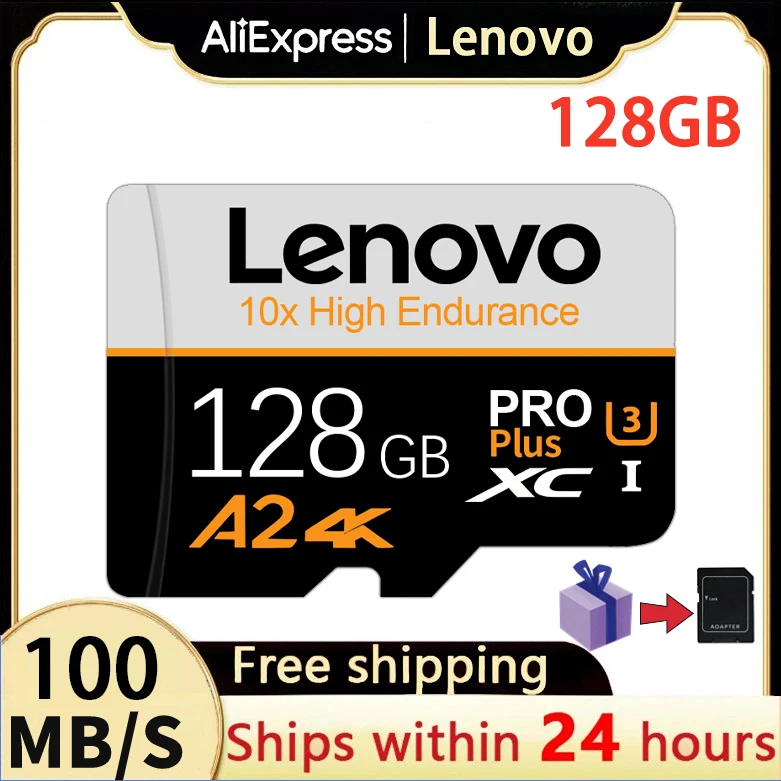 Lenovo Micro Memory Card Classe 10 Scheda Flash Di Memoria Ad Alta Velocità Micro Tf Sd Card 256Gb Sd Memory Card 128Gb Per Dash Camera