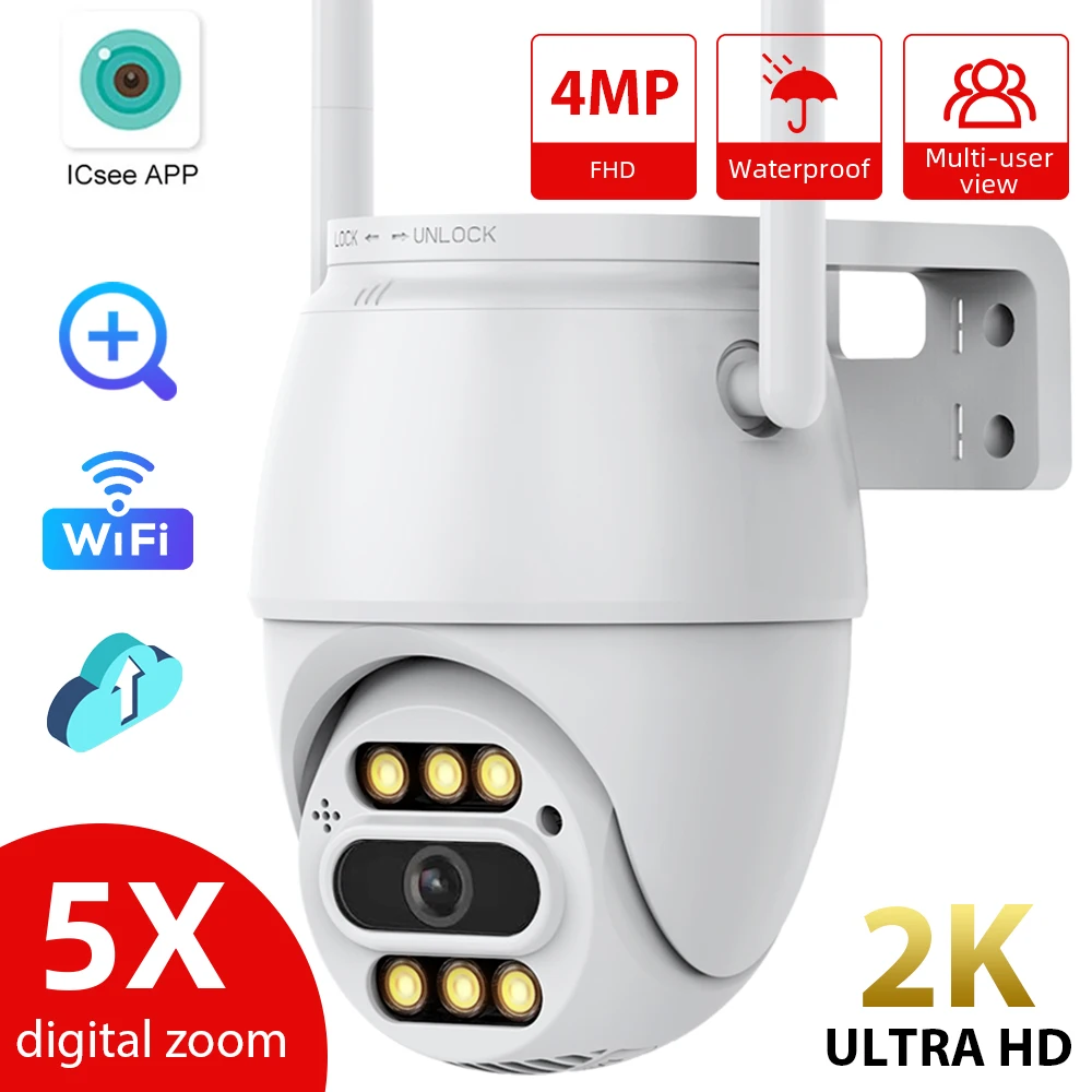 

2K Wifi Mini Camera Security CCTV Surveillance Cameras Micro Camcorders Video 1080p Full HD Ai Human Detect 5X Digital Zoom